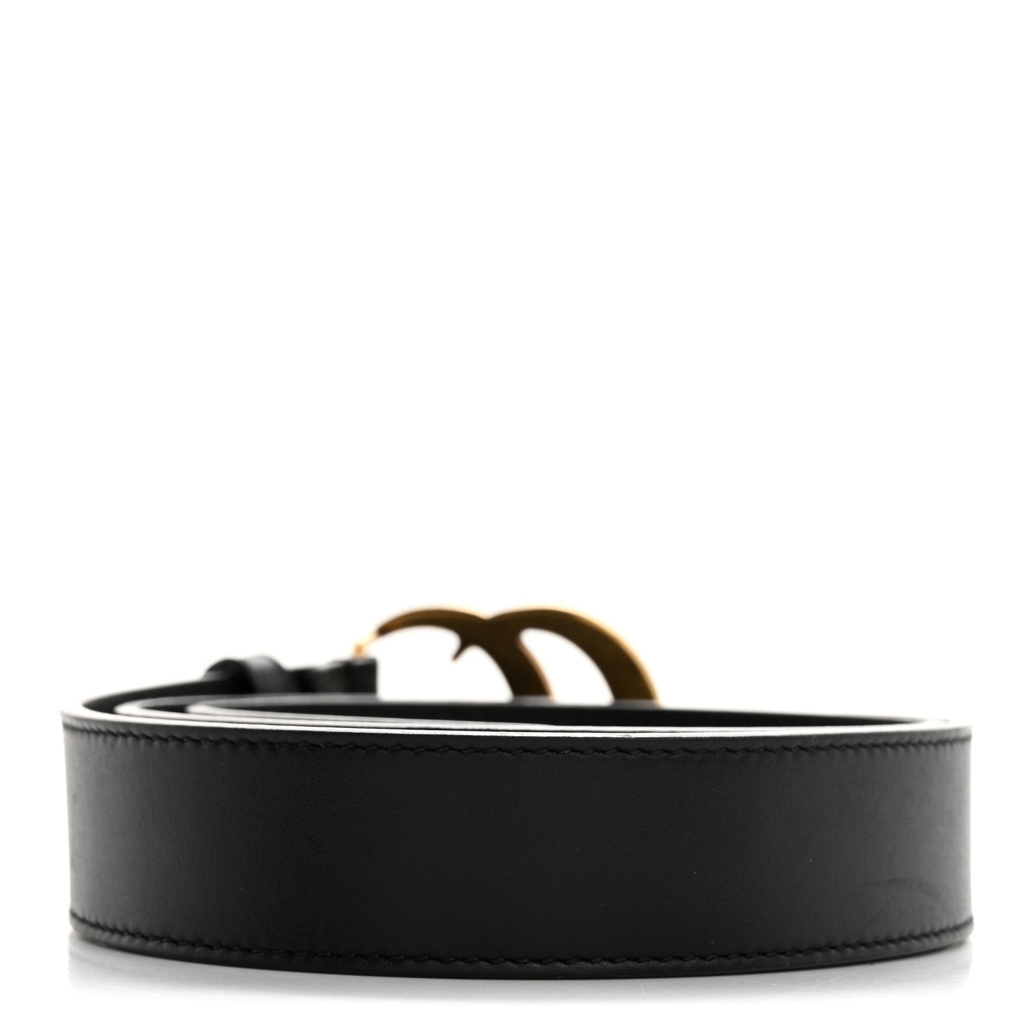 Gucci Calfskin Double G 30mm Belt 80 32 Black 2 of 8