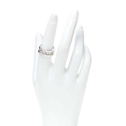 Tiffany 18K White Gold Diamond Open Atlas Ring 56 7.5 2 of 5