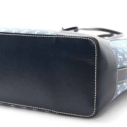 Jimmy Choo Denim Calfskin JC Monogram Nine2Five East West Tote Denim 9 of 9