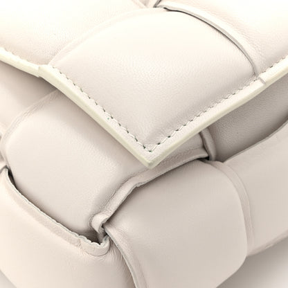Bottega Veneta Lambskin Maxi Intreccio Padded Chain Cassette Crossbody Bag White 11 of 11