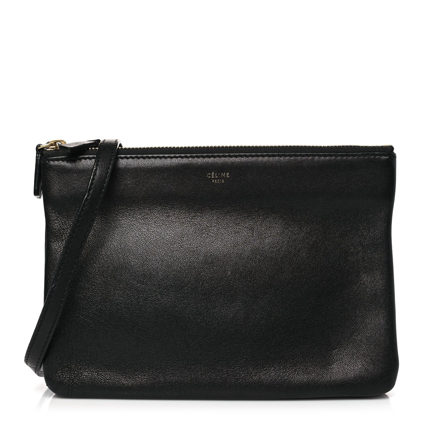 Lambskin Small Trio Crossbody Bag Black