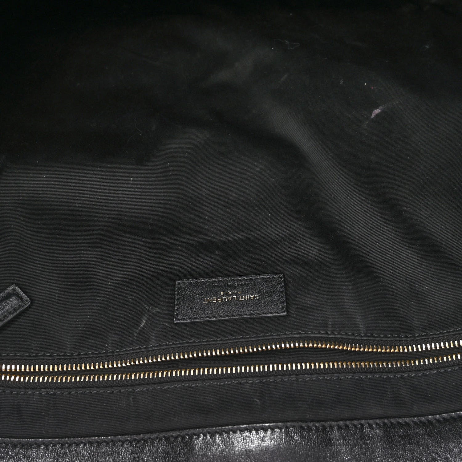 Saint Laurent Lambskin Quilted Maxi Icare Shopping Tote Black 7 of 9