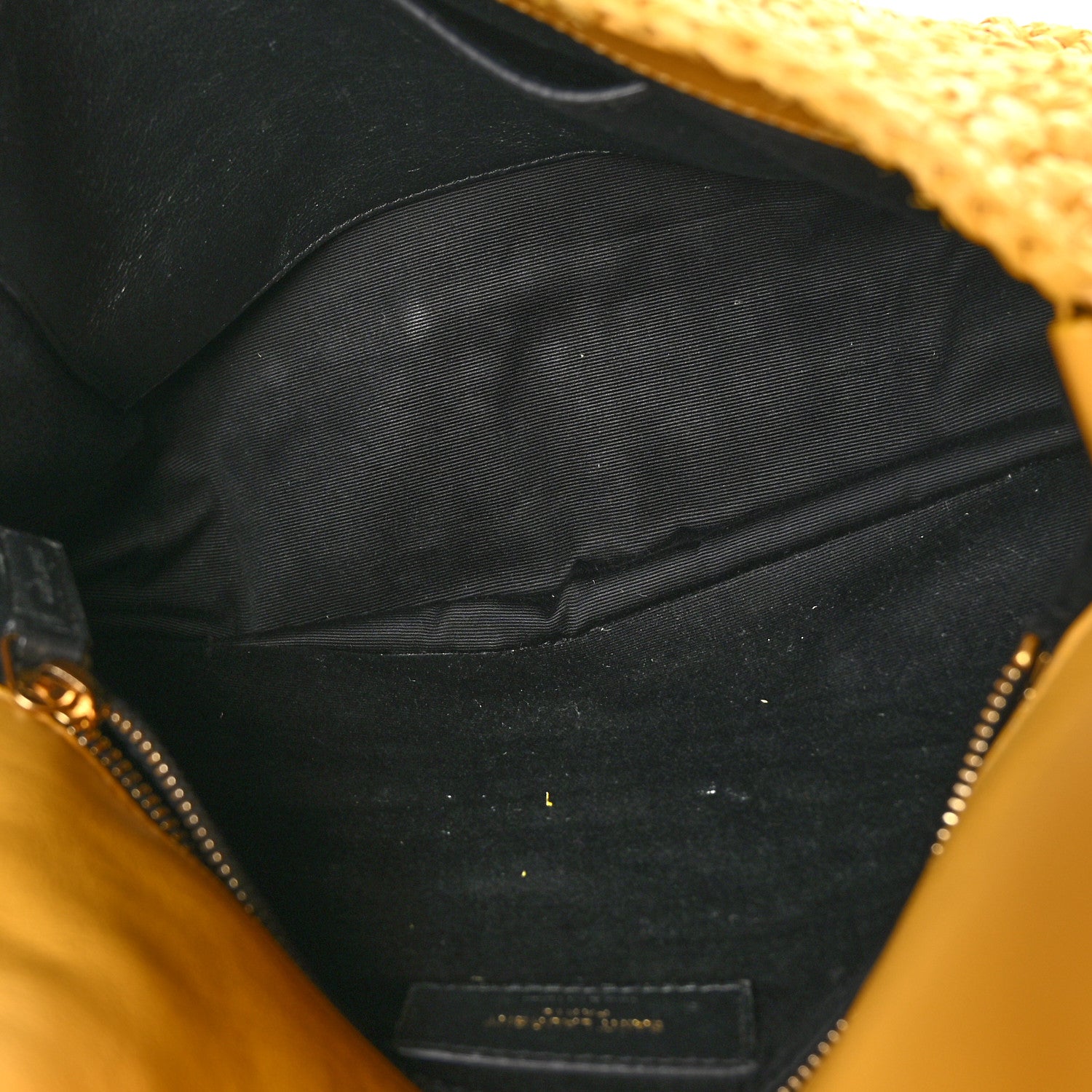 Saint Laurent Raffia Calfskin Monogram Medium Niki Chain Satchel Wheat 5 of 9