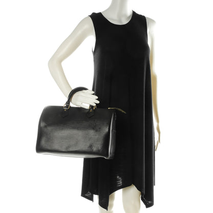 Louis Vuitton Epi Speedy 30 Black 2 of 7