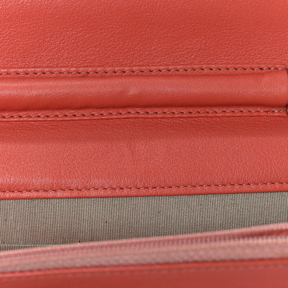 Chanel Caviar Timeless CC Wallet On Chain WOC Coral 12 of 17