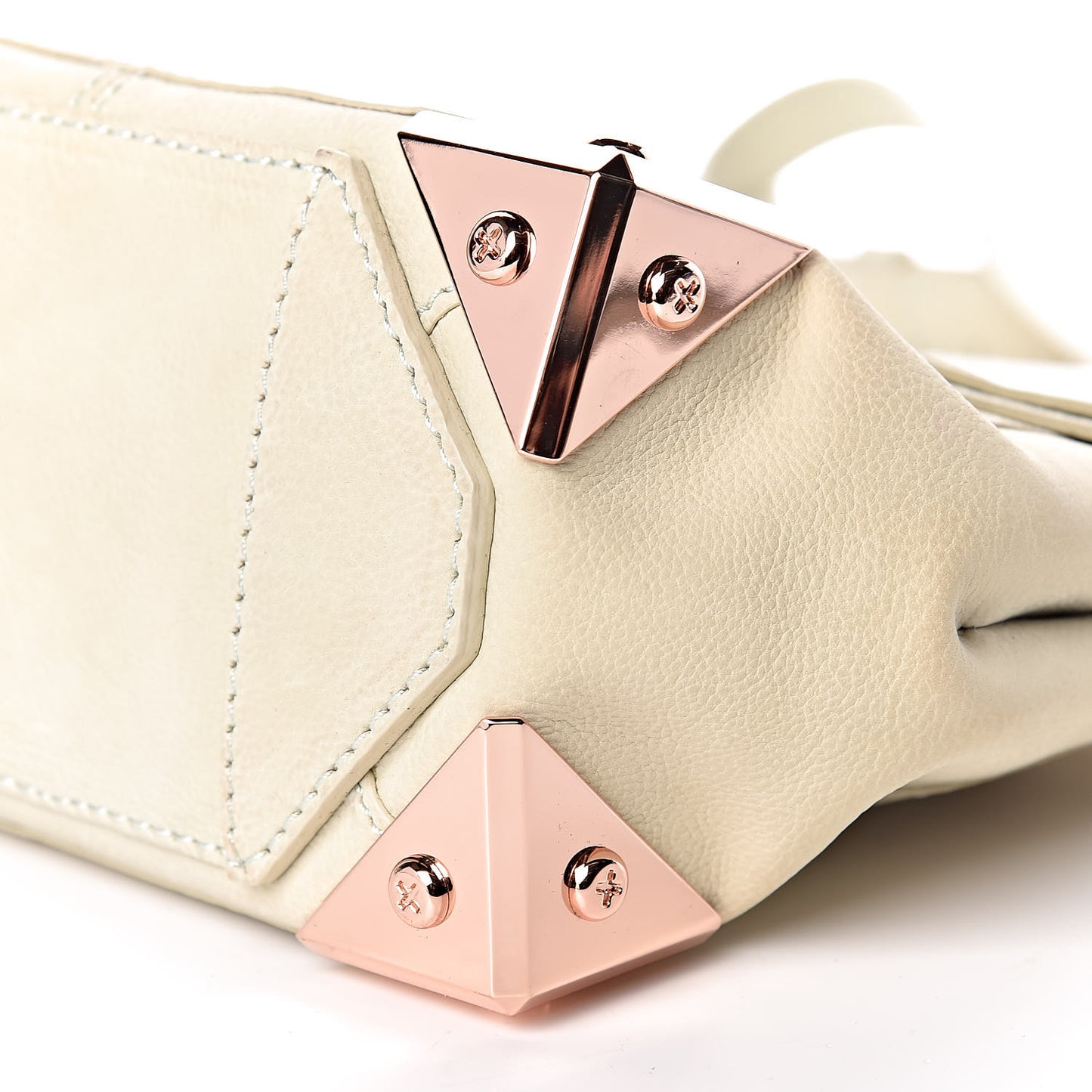 Calfskin Small Marion Tote Aloe Rose Gold Hardware