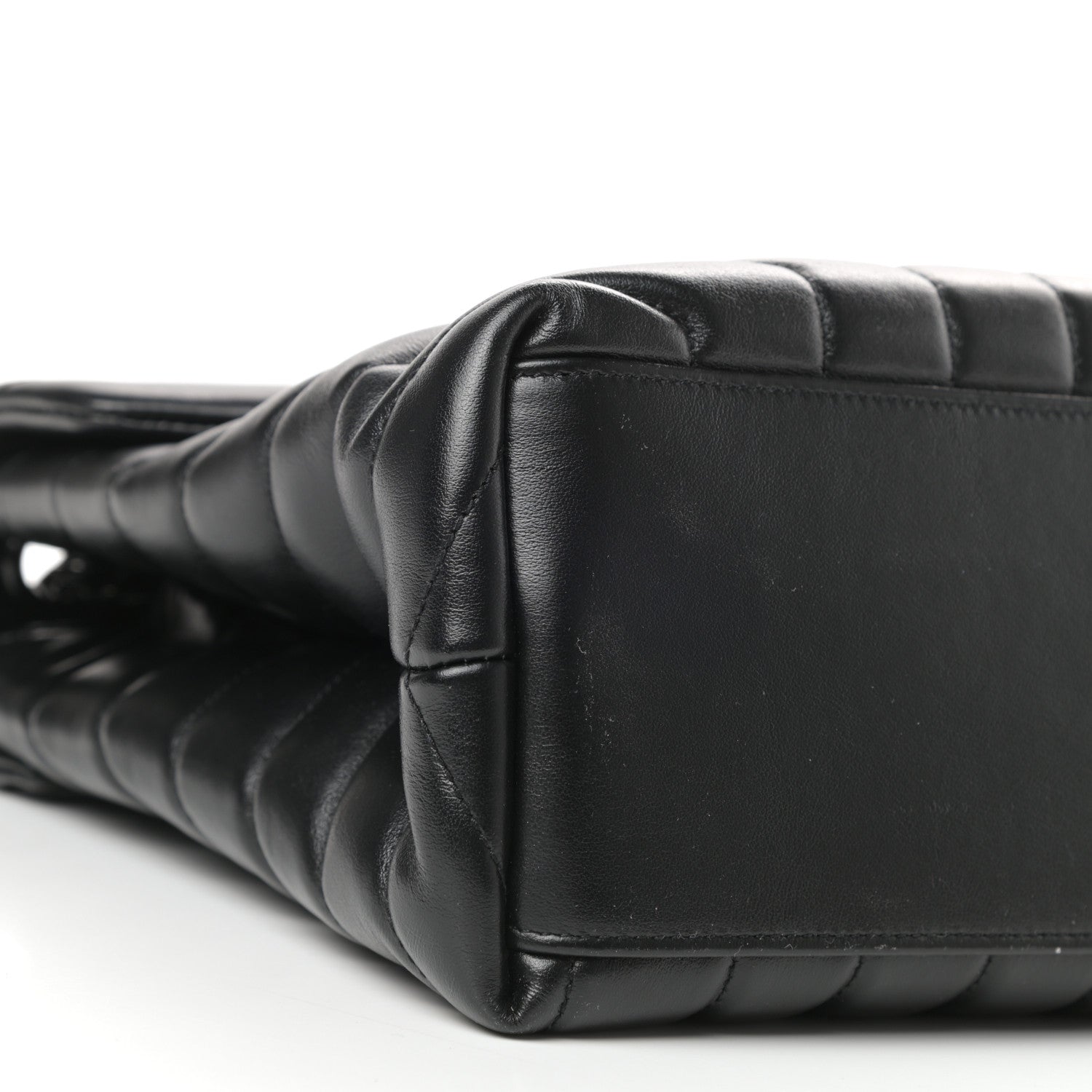 Saint Laurent Calfskin Y Quilted Monogram Medium Loulou Chain Satchel Black 8 of 10