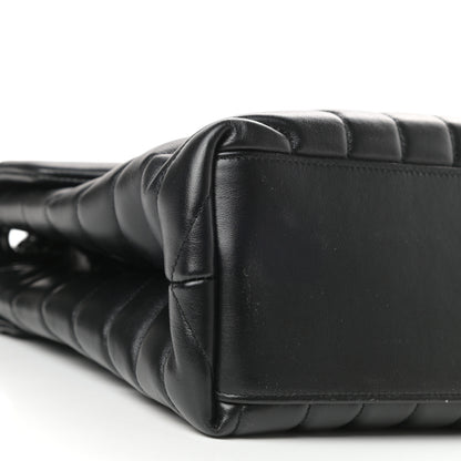 Saint Laurent Calfskin Y Quilted Monogram Medium Loulou Chain Satchel Black 8 of 10