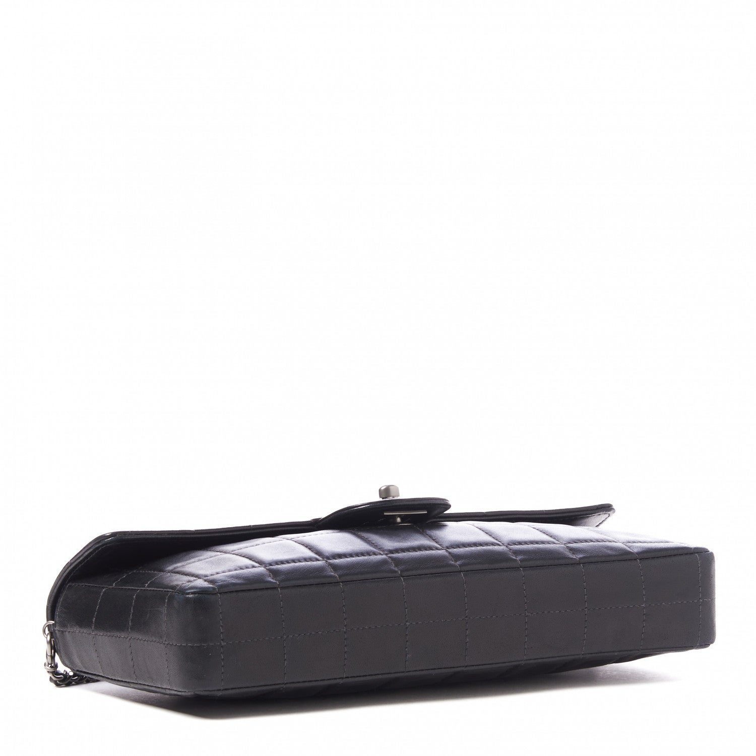 Chanel Lambskin East West Chocolate Bar Flap Black 3 of 9