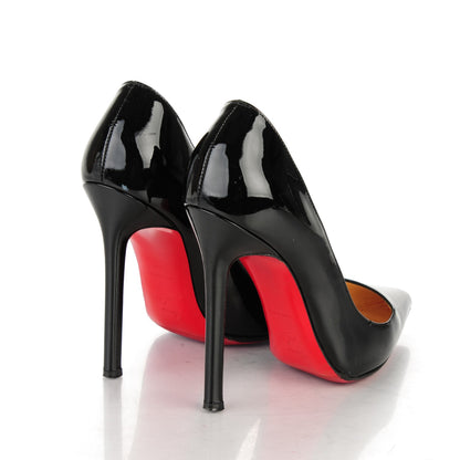Christian Louboutin Patent Pigalle 120 Pumps 35 Black 4 of 7