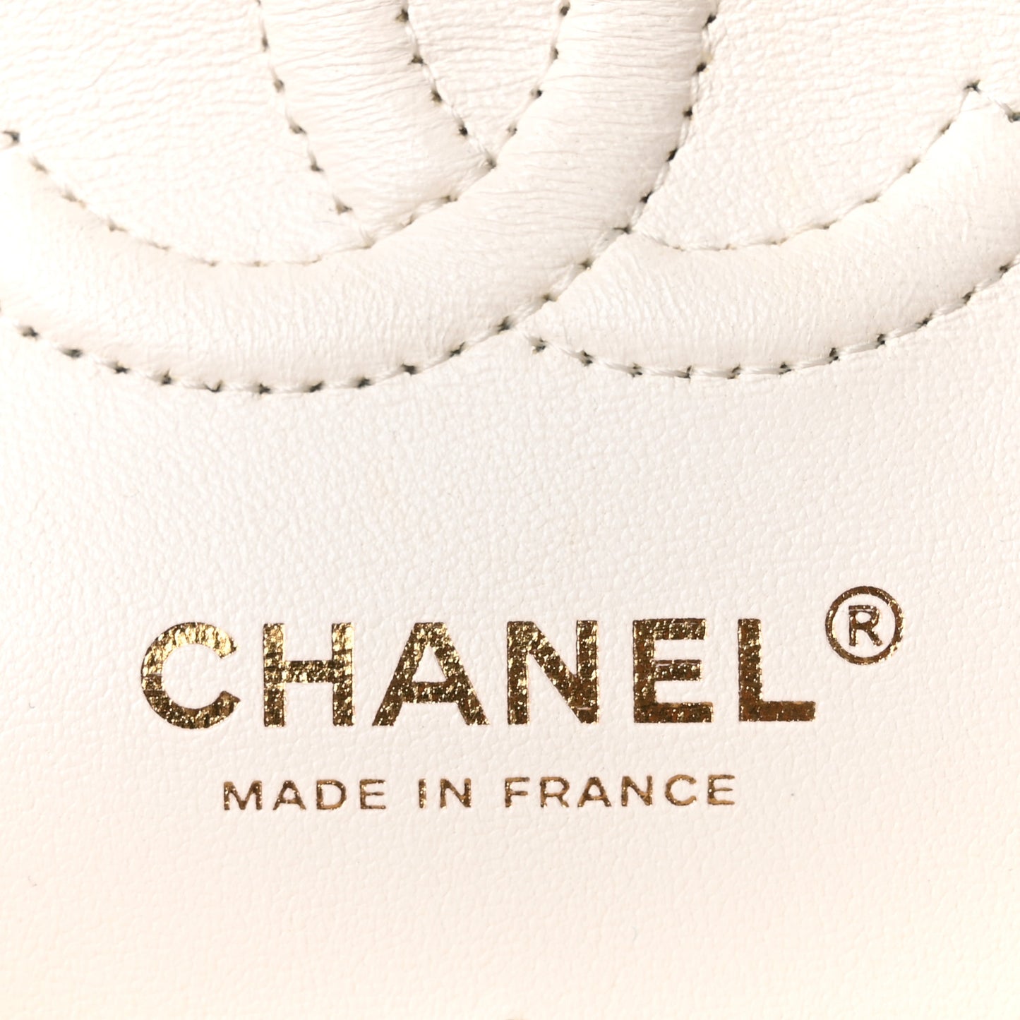 Caviar Quilted Small Double Flap White