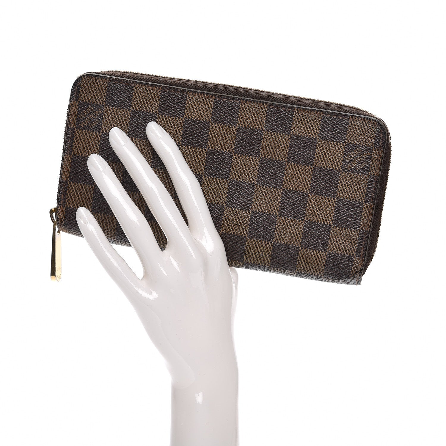 Louis Vuitton Damier Ebene Zippy Wallet 2 of 8