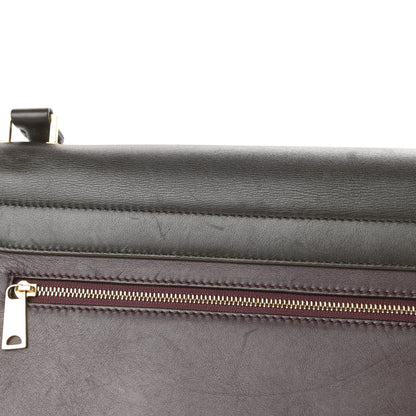 Celine Smooth Calfskin Suede Large Tri-Color Trapeze Dark Grey 19 of 23