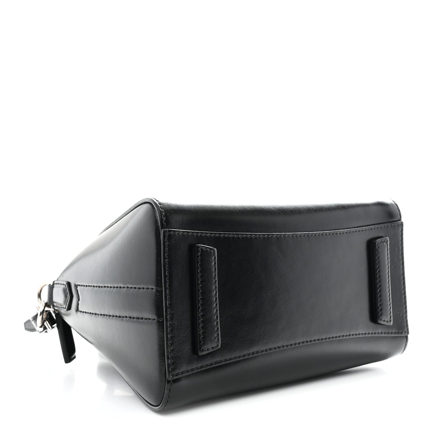 Shiny Lord Calfskin Mini Antigona Black