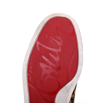 Christian Louboutin Pony Hair Spikes Orlato Flat Sneakers 38.5 Leopard 15 of 26