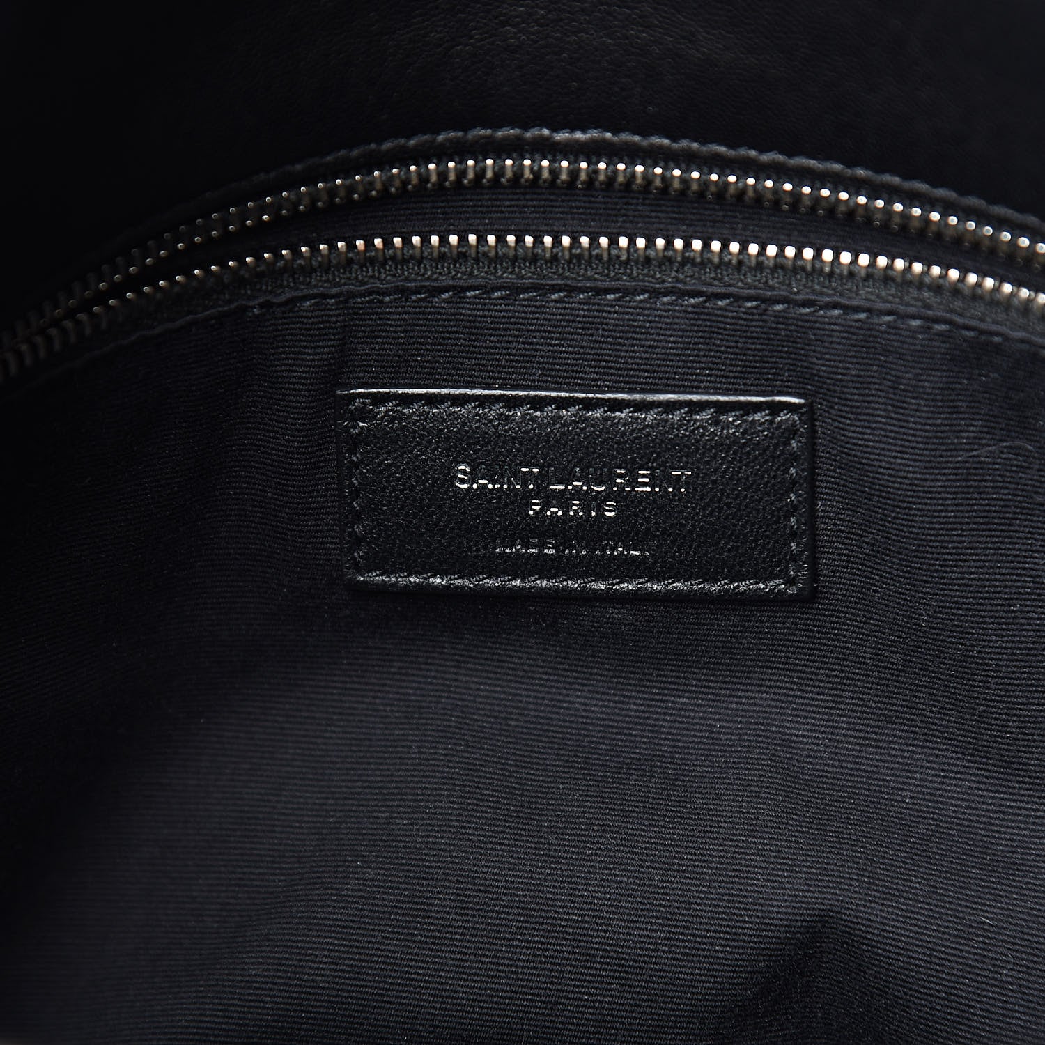 Saint Laurent Lambskin Quilted Medium Loulou Puffer Monogram Chain Satchel Black 6 of 11