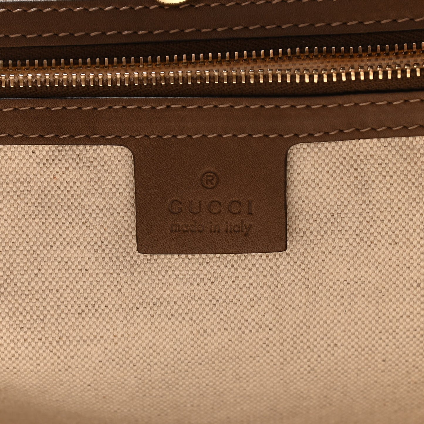 GG Supreme Monogram Calfskin Medium Nice Tote New Mystic White Beige Brown