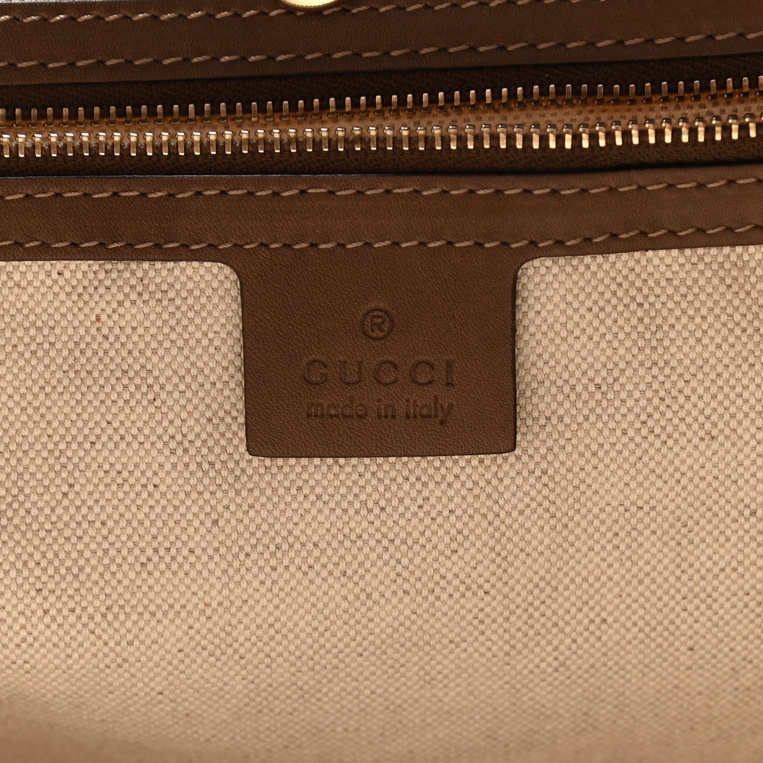 Gucci GG Supreme Monogram Calfskin Medium Nice Tote New Mystic White Beige Brown 6 of 10
