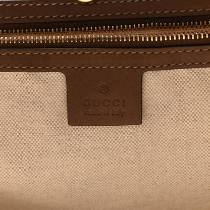 Gucci GG Supreme Monogram Calfskin Medium Nice Tote New Mystic White Beige Brown 6 of 10