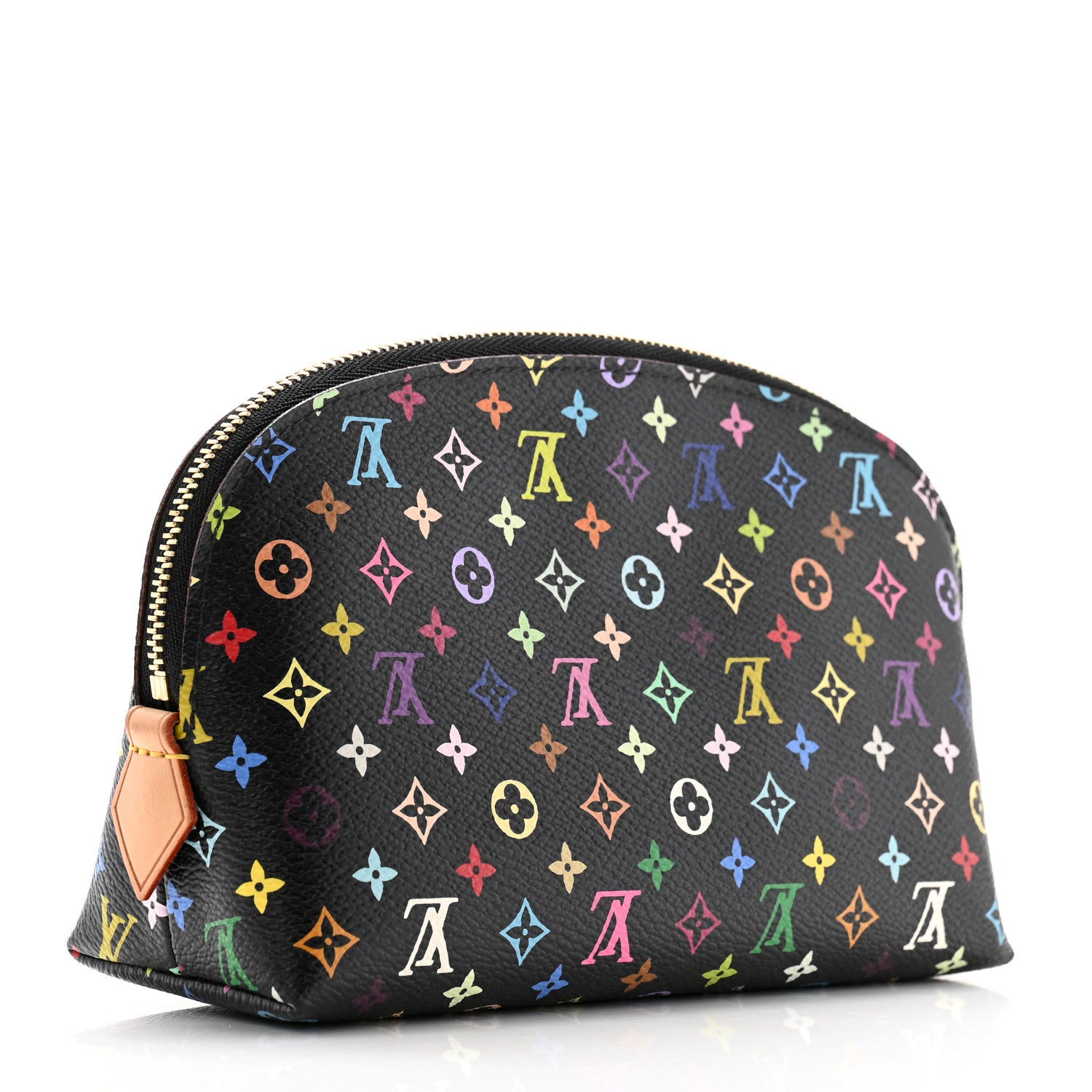 Louis Vuitton Monogram Multicolor Cosmetic Pouch Black Grenade 3 of 7