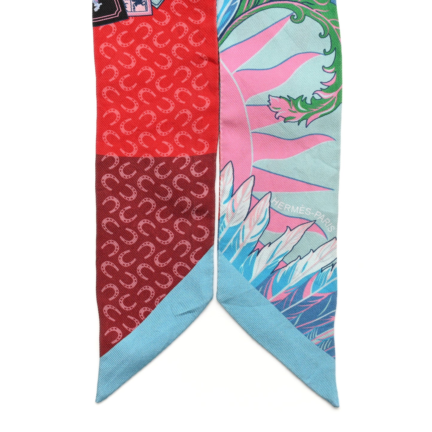 Silk Cheval Phoenix Twilly Bleu Rouge Rose