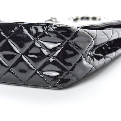 Chanel Patent Quilted Jumbo Single Flap Black 10 of 15