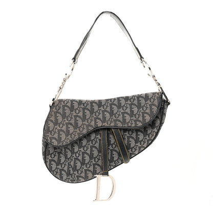 Christian Dior Monogram Saddle Bag Blue 1 of 23