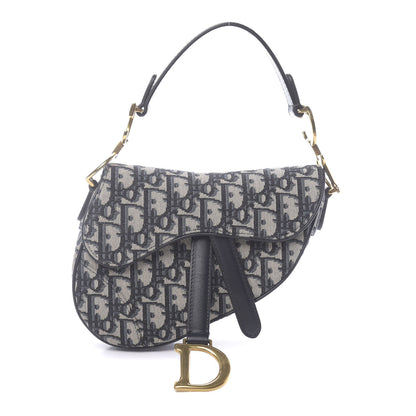 Christian Dior Oblique Mini Saddle Bag Blue 1 of 11