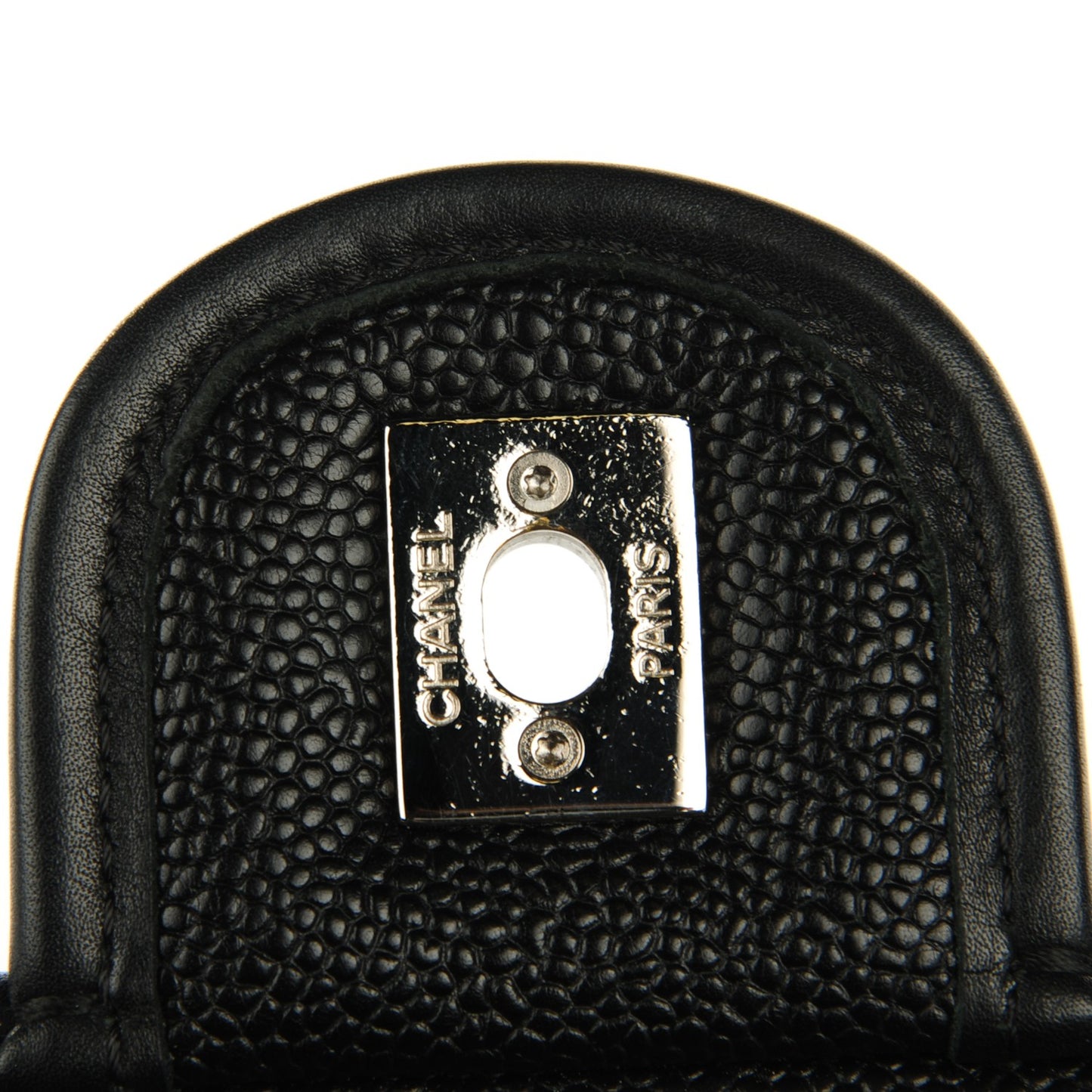 Caviar Quilted Medium French Riviera Flap Black