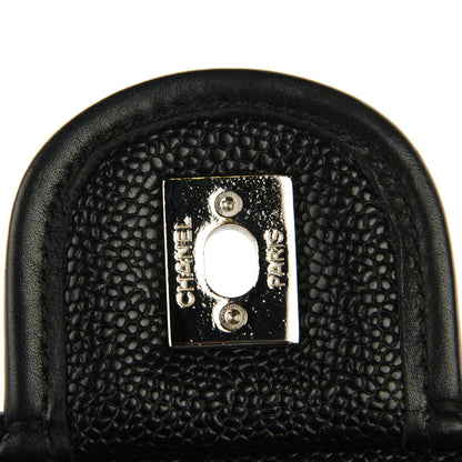 Chanel Caviar Quilted Medium French Riviera Flap Black 6 of 10
