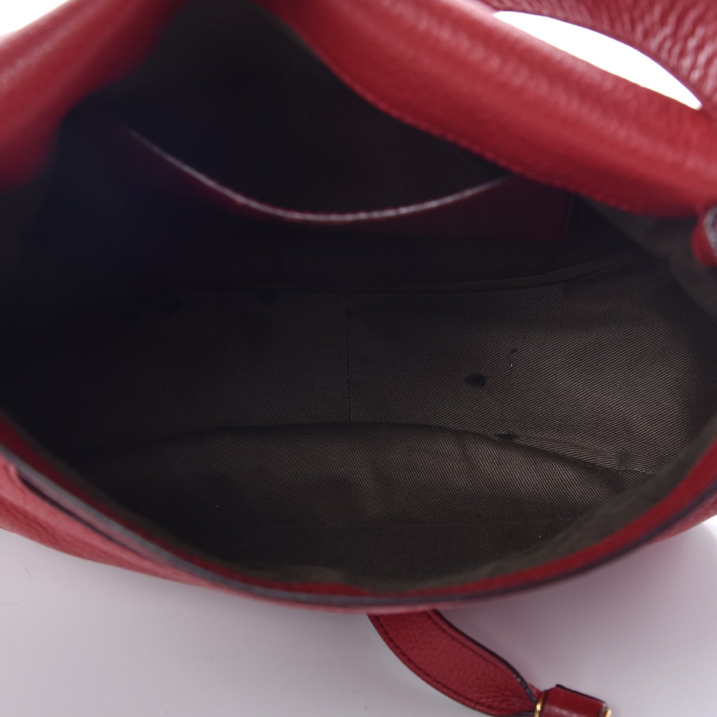 Calfskin Medium Marcie Round Crossbody Bag Red