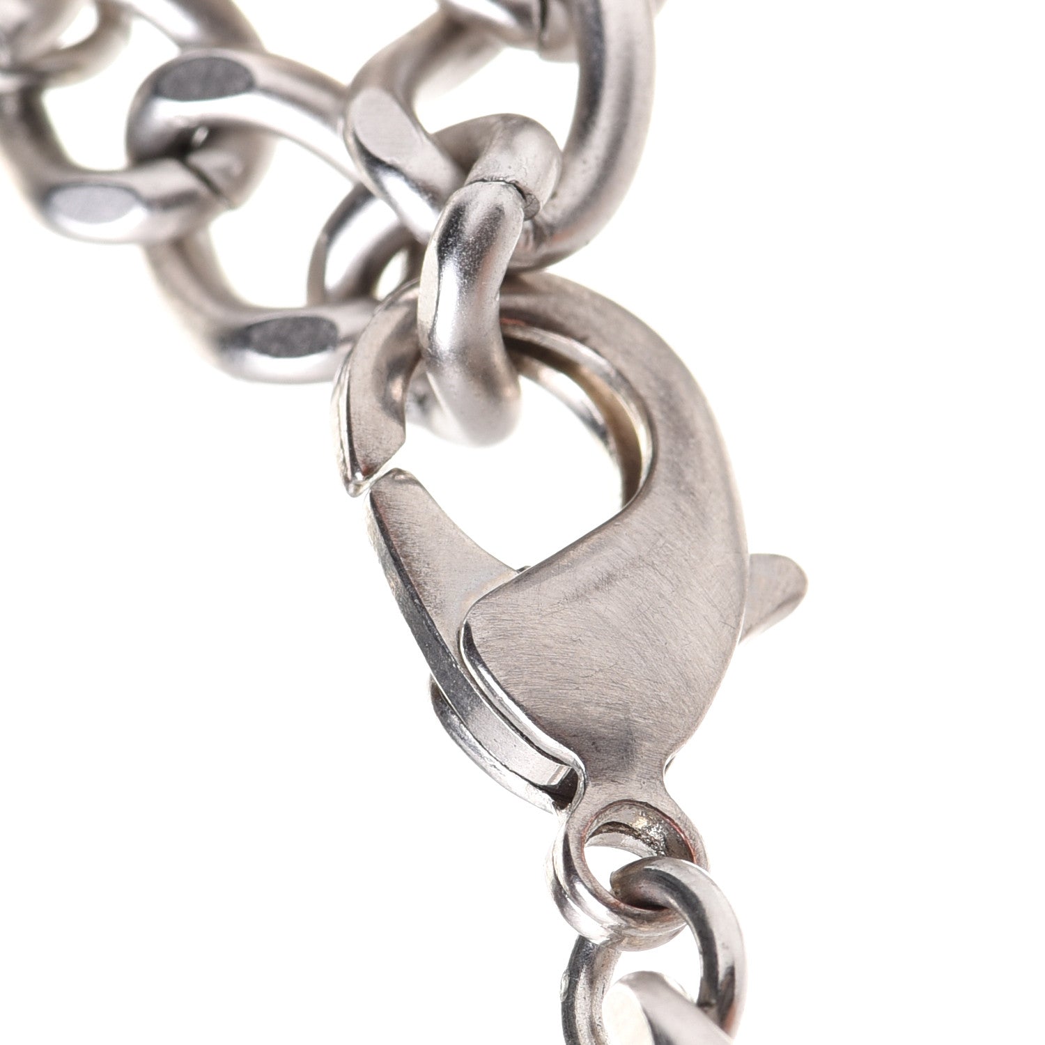 Chanel Enamel CC Chain Necklace Belt Silver Black 4 of 5