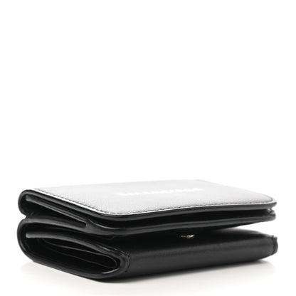 Balenciaga Calfskin Logo Mini Cash Wallet Black 4 of 11