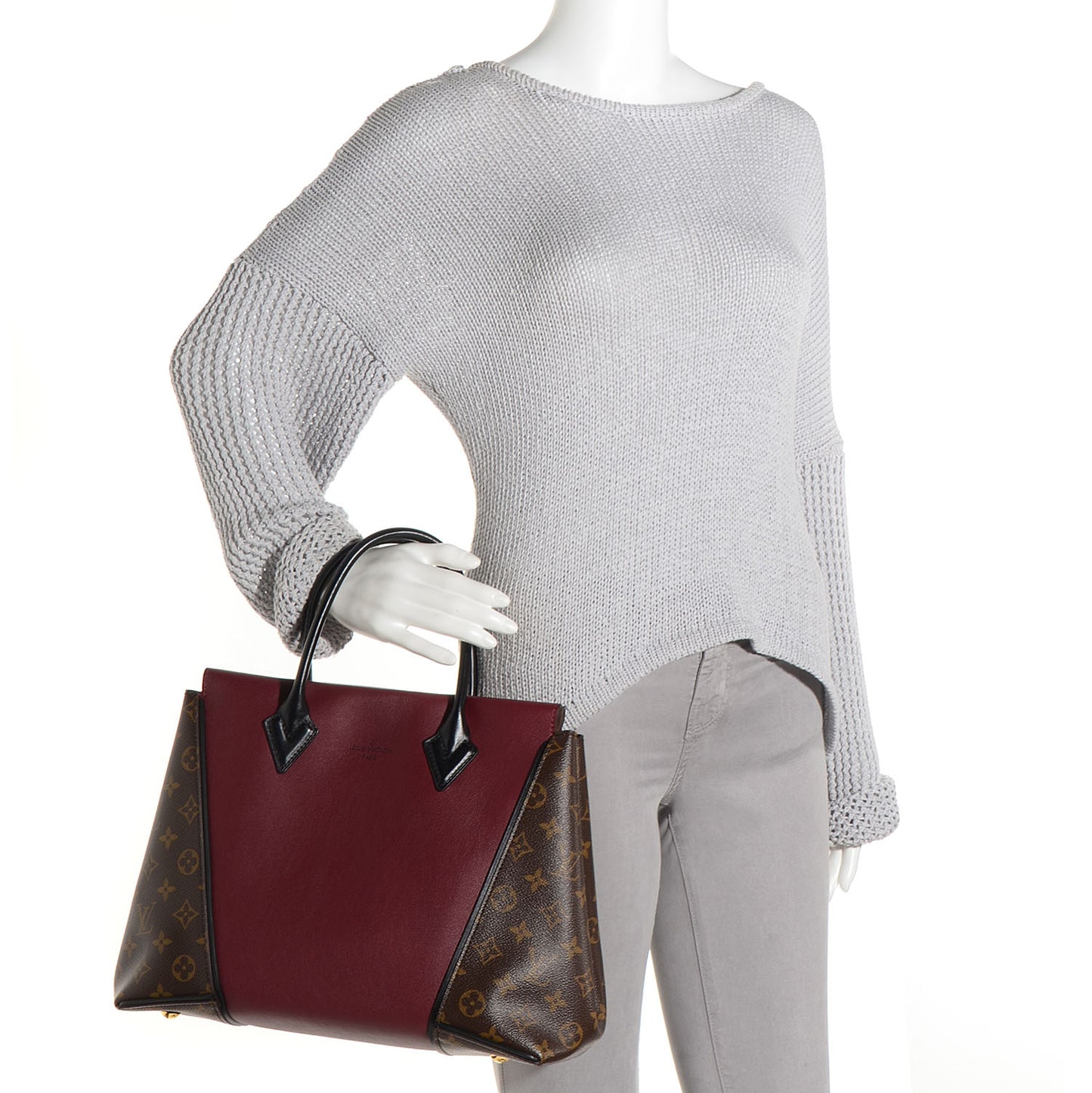 Monogram Cuir Orfevre Tote W PM Prunille