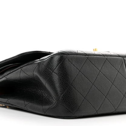 Chanel Caviar Quilted Jumbo Double Flap Black 9 of 13