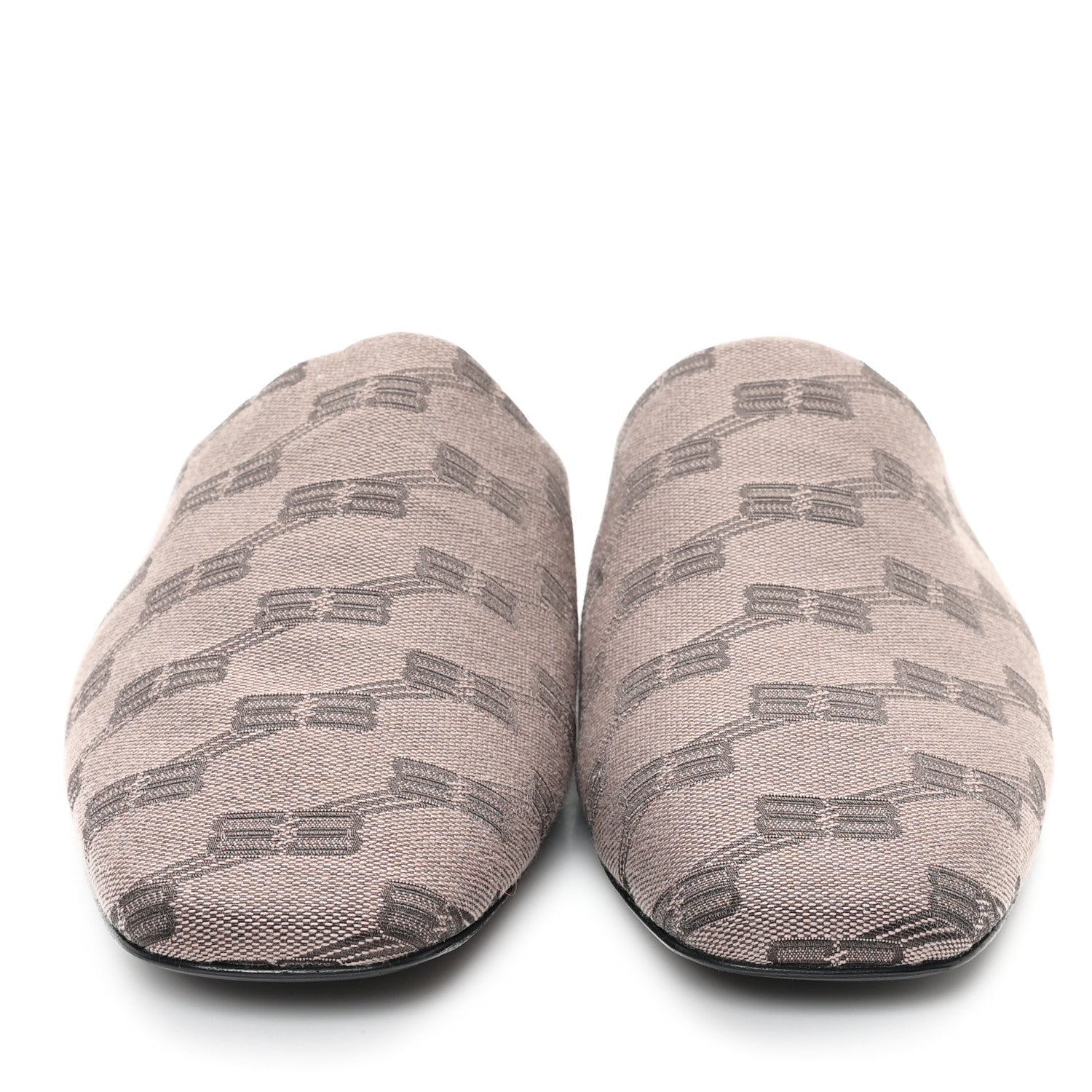 Balenciaga Jacquard BB Monogram Mens Cosy Mules 42 Dark Mink Grey Dark Brown 3 of 10