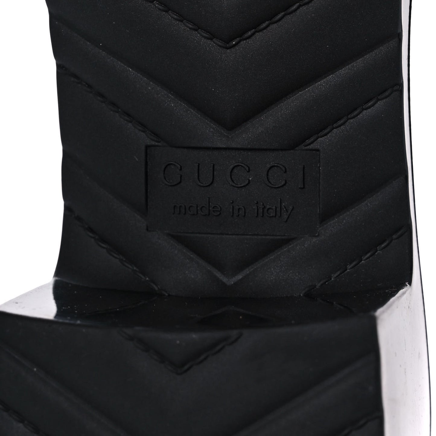 Rubber Gucci Logo Womens Platform 20/60mm Slide Sandals 39 Black