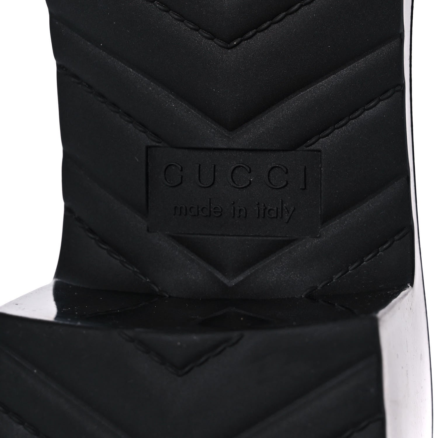 Gucci Rubber Gucci Logo Womens Platform 20/60mm Slide Sandals 39 Black 6 of 8