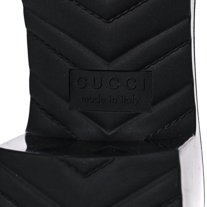 Gucci Rubber Gucci Logo Womens Platform 20/60mm Slide Sandals 39 Black 6 of 8