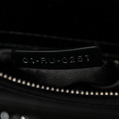 Christian Dior Satin Crystal Cannage Mini Lady Dior Black 7 of 13