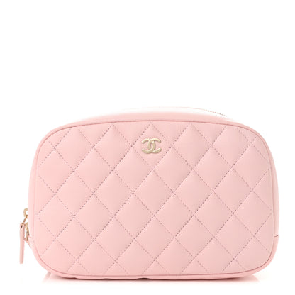 Chanel Caviar Quilted Medium Curvy Pouch Cosmetic Case Light Pink 1 of 11