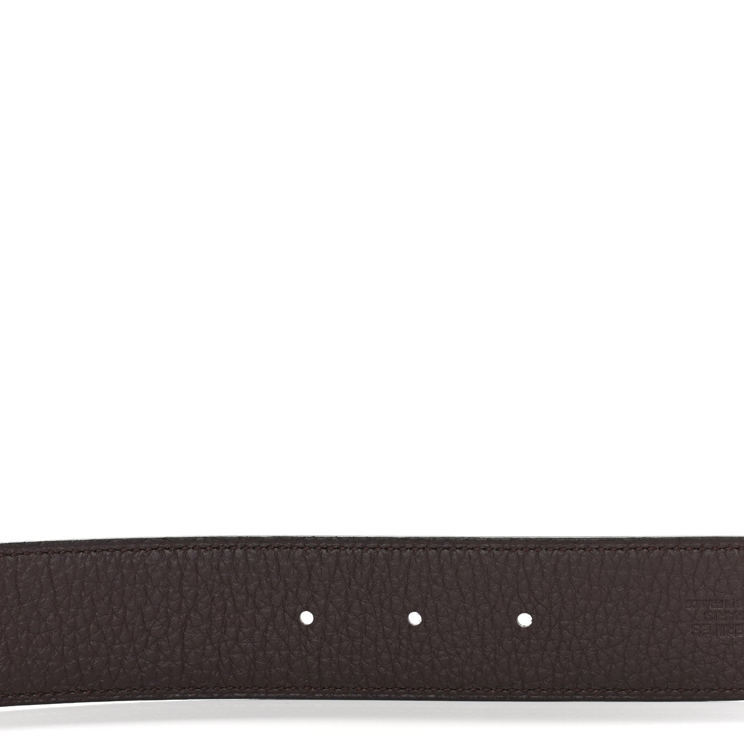 Hermes Togo Swift 32mm H d'Ancre Belt 115 46 Chocolate Black 6 of 6