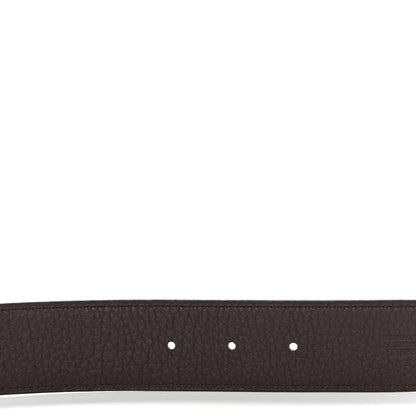 Hermes Togo Swift 32mm H d'Ancre Belt 115 46 Chocolate Black 6 of 6