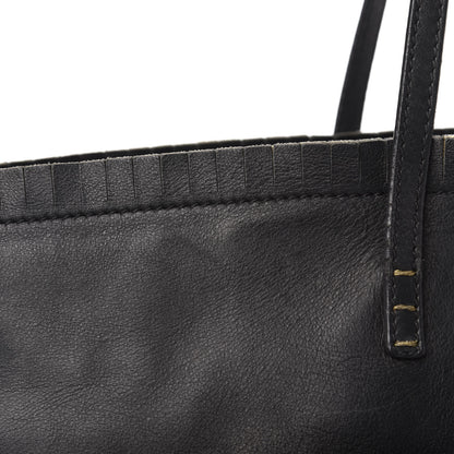 Fendi Calfskin Ruffle Roll Tote Black 11 of 13