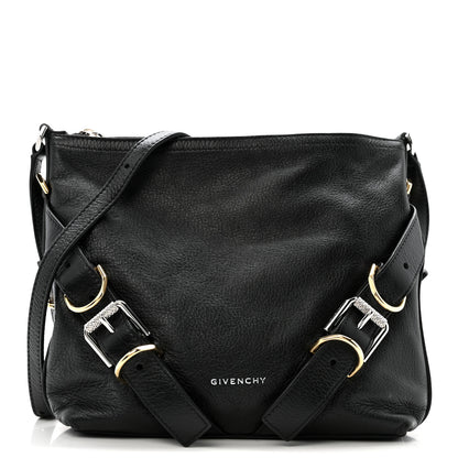 Givenchy Crinkled Calfskin Small Voyou Bag Black 1 of 13