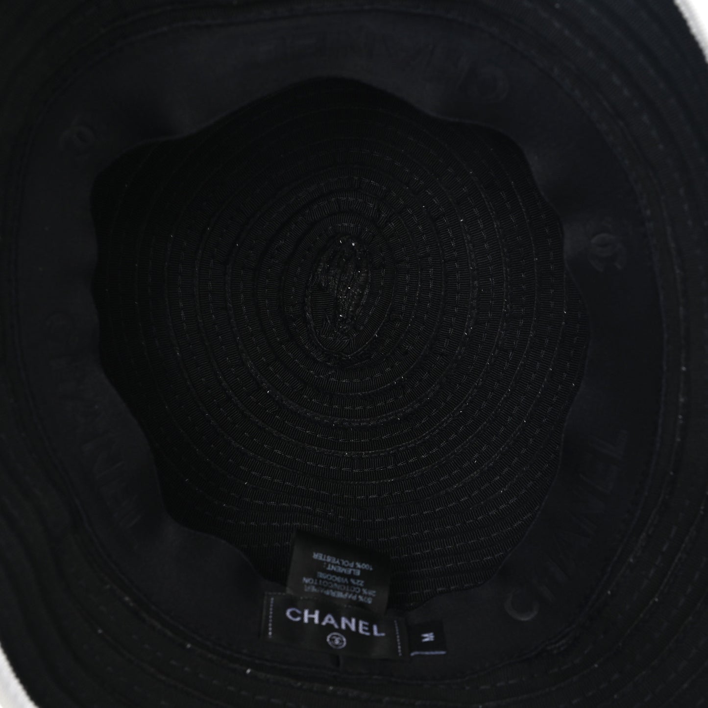 Cotton Viscose CC Bucket Hat M Black