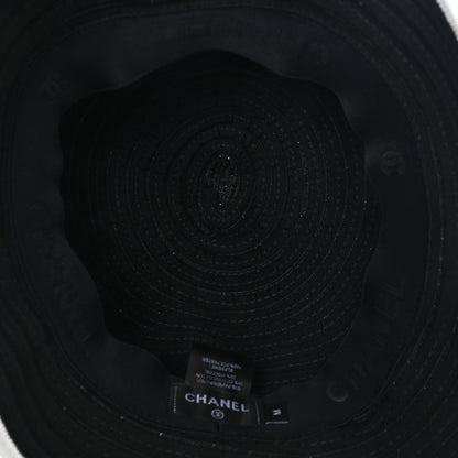 Chanel Cotton Viscose CC Bucket Hat M Black 7 of 8
