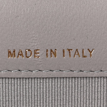 Chanel Lambskin Quilted Flap Card Holder Wallet Grey 7 of 11