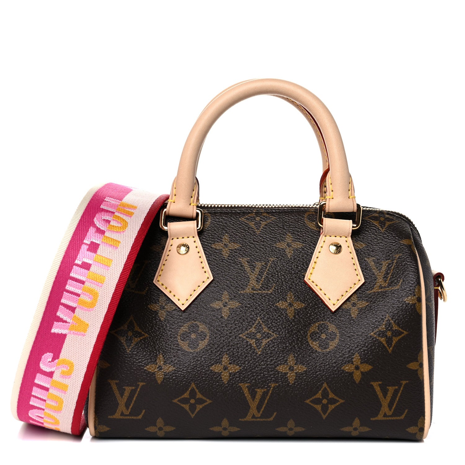 Louis Vuitton Monogram Speedy Bandouliere 20 Fuchsia 1 of 10