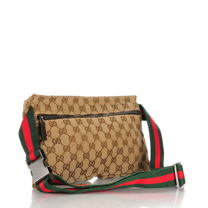 Gucci GG Monogram Double Pocket Belt Bag Dark Brown 3 of 7
